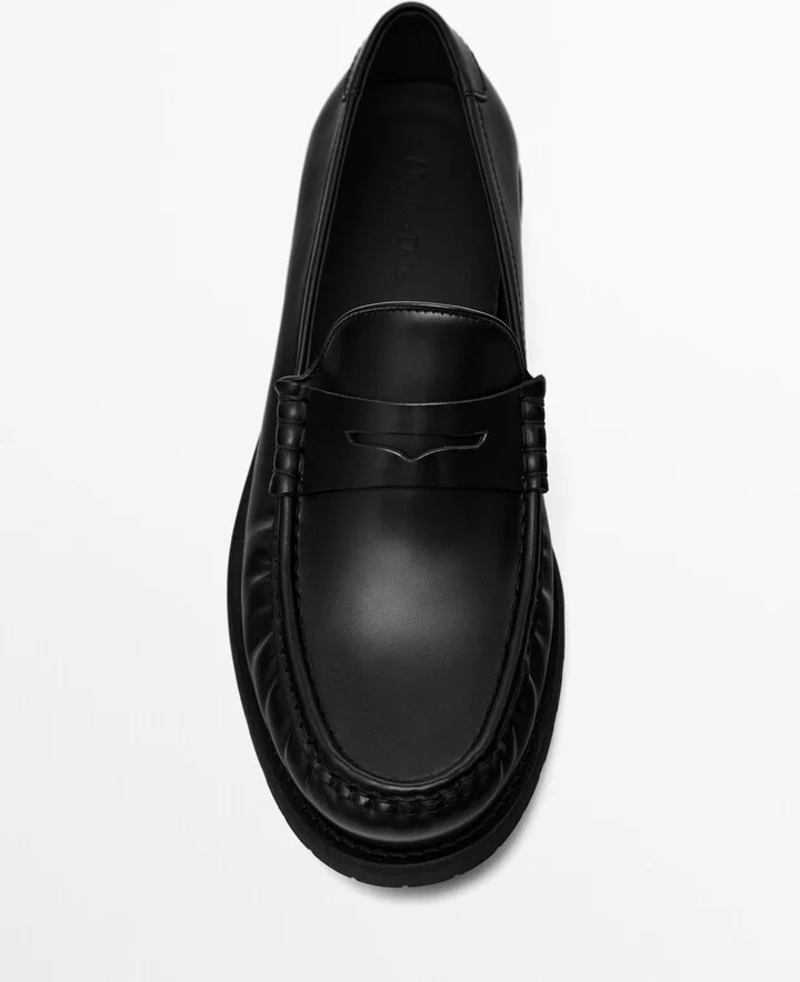 Black Leather Loafers - Image 5