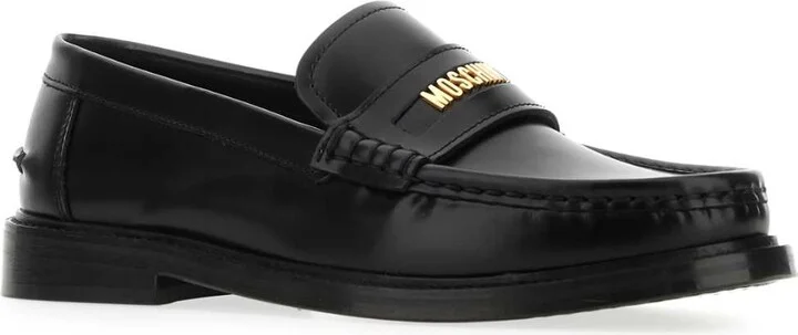 Black Leather Loafers - Image 2