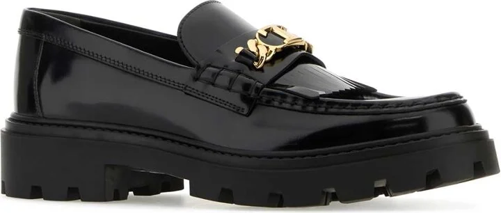 Black Leather Loafers - Image 2