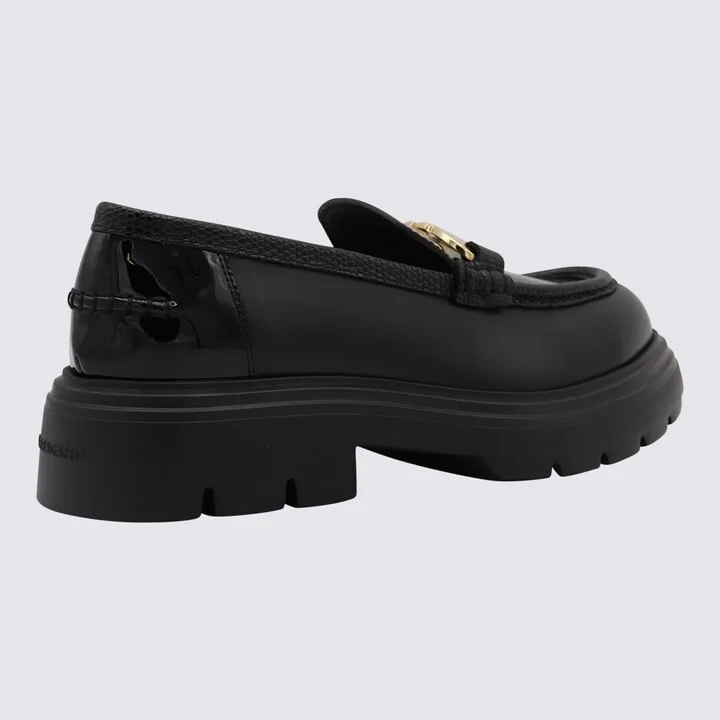 Black Leather Loafers - Image 2