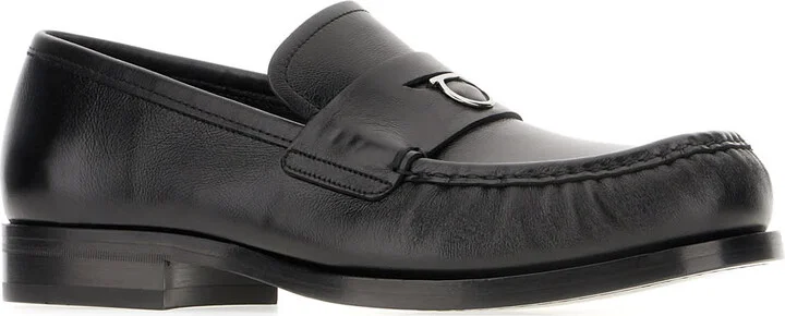 Black Leather Loafers - Image 2