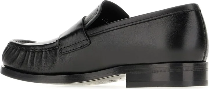 Black Leather Loafers - Image 3