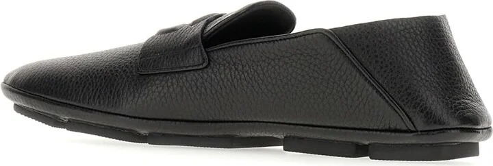 Black Leather Loafers - Image 3