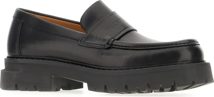 Black Leather Loafers - Image 2