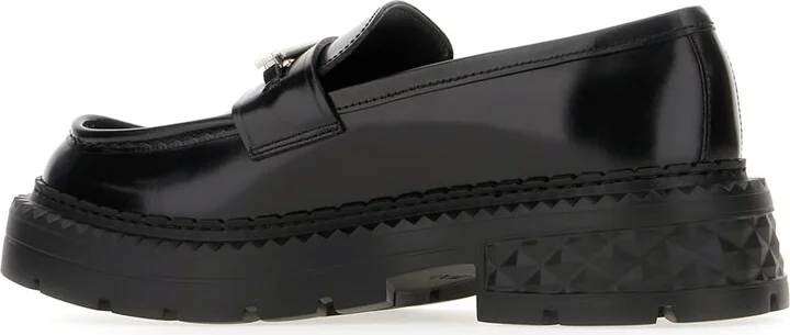 Black Leather Loafers - Image 3