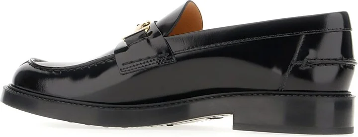 Black Leather Loafers - Image 3