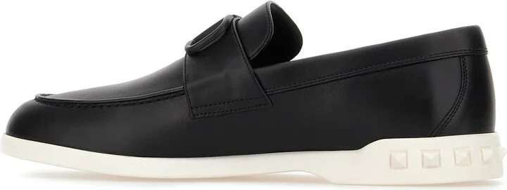 Black Leather Loafers - Image 3