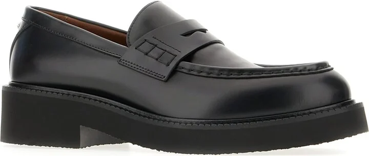 Black Leather Loafers - Image 2