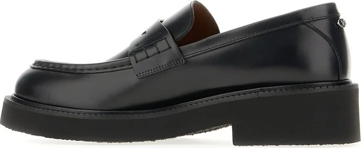 Black Leather Loafers - Image 3
