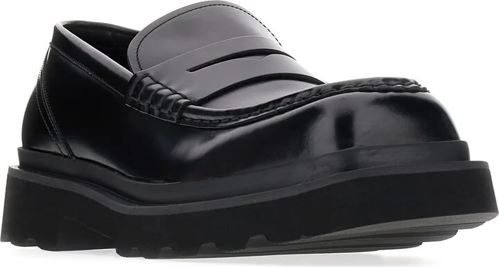 Black Leather Loafers - Image 2