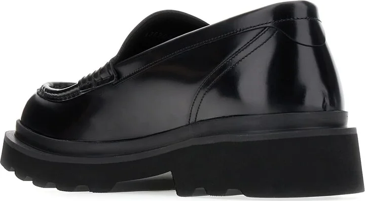 Black Leather Loafers - Image 3