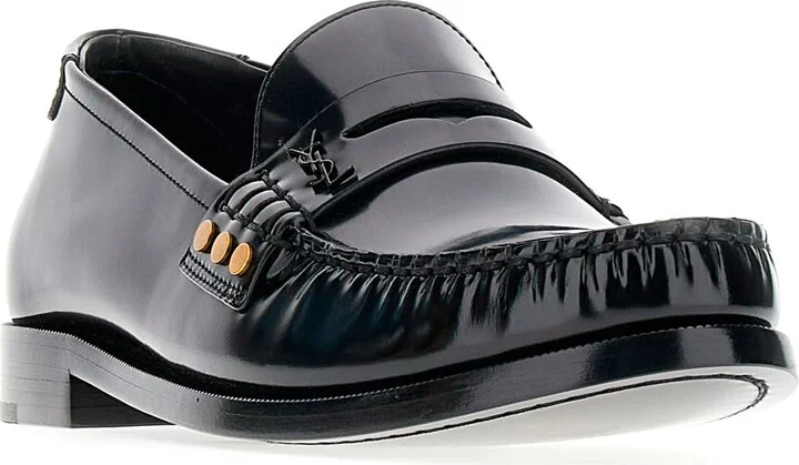 Black Leather Loafers - Image 2
