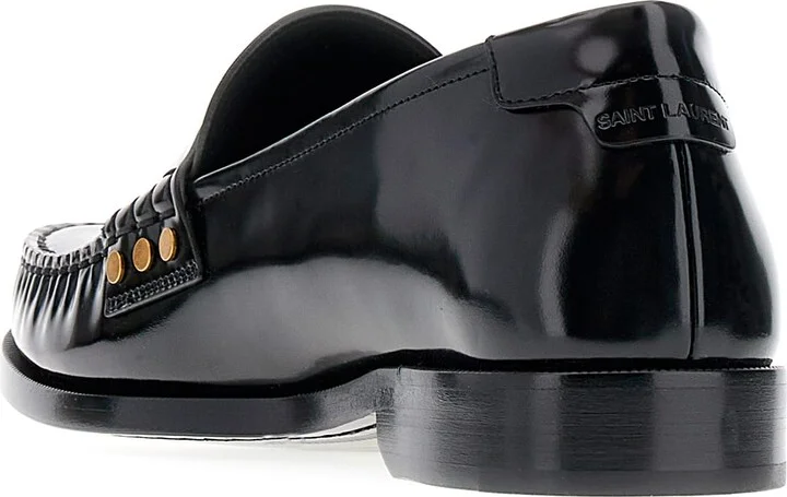 Black Leather Loafers - Image 3