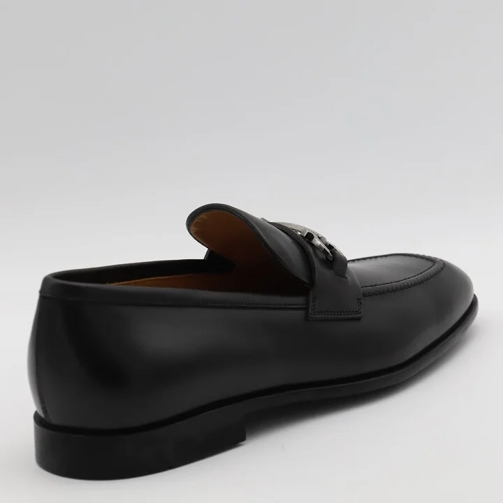 Black Leather Loafers - Image 2