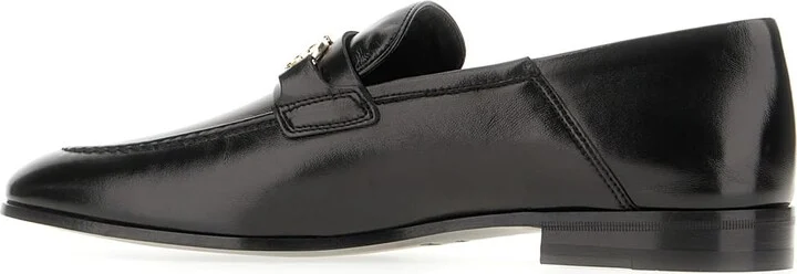 Black Leather Loafers - Image 3