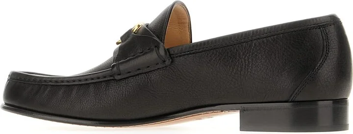 Black Leather Loafers - Image 3