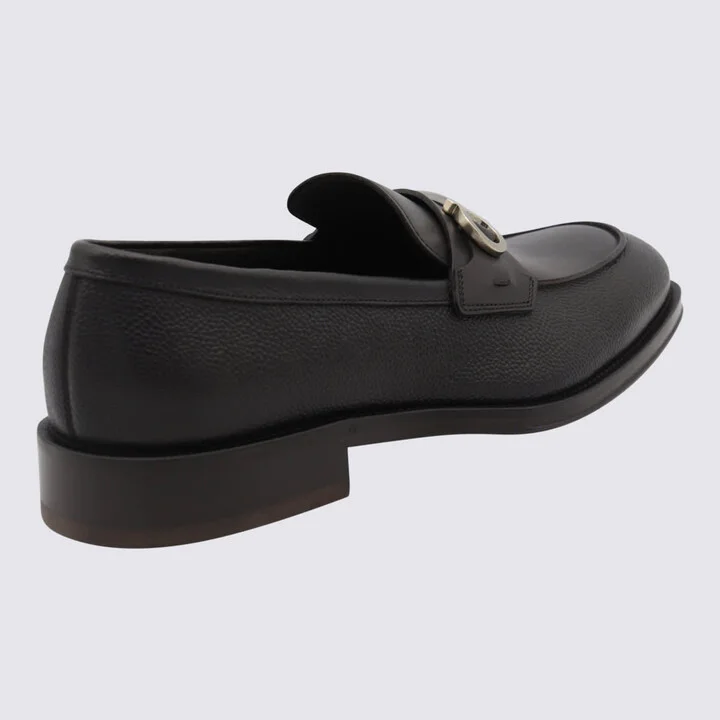 Black Leather Loafers - Image 2