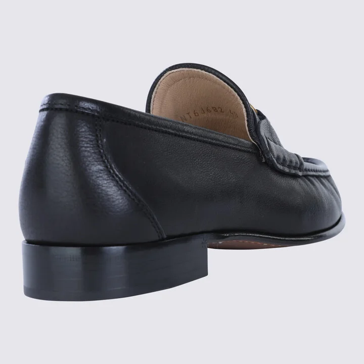 Black Leather Loafers - Image 2