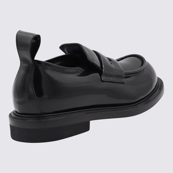 Black Leather Loafers - Image 2