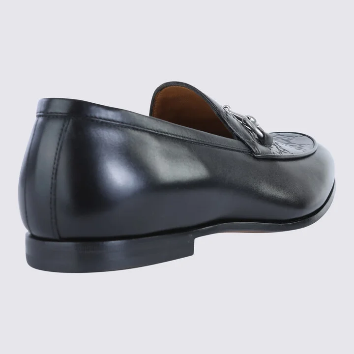 Black Leather Loafers - Image 2