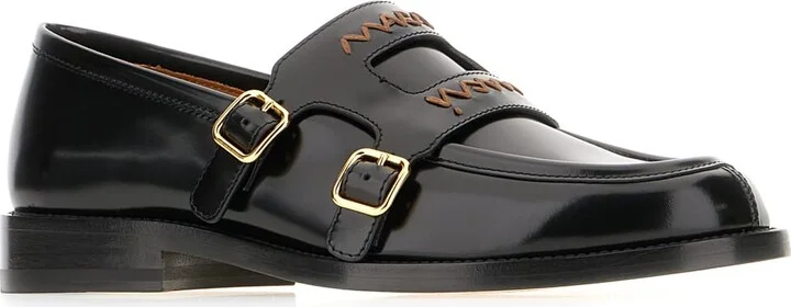 Black Leather Loafers - Image 2