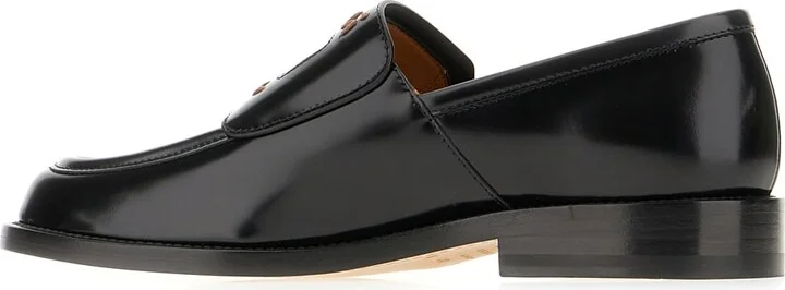 Black Leather Loafers - Image 3