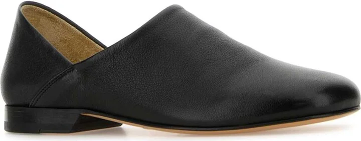 Black Leather Loafers - Image 2