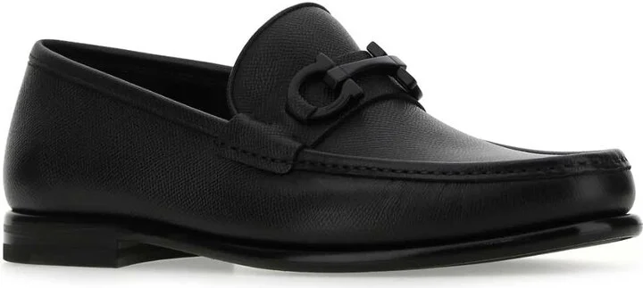 Black Leather Loafers - Image 2