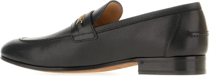 Black Leather Loafers - Image 3