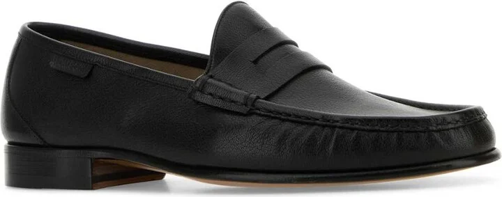 Black Leather Loafers - Image 2