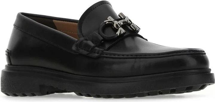 Black Leather Loafers - Image 2