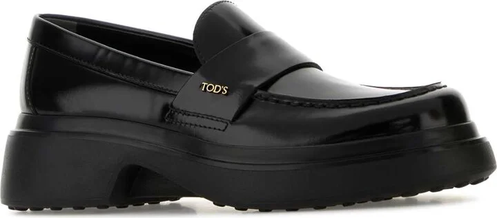 Black Leather Loafers - Image 2