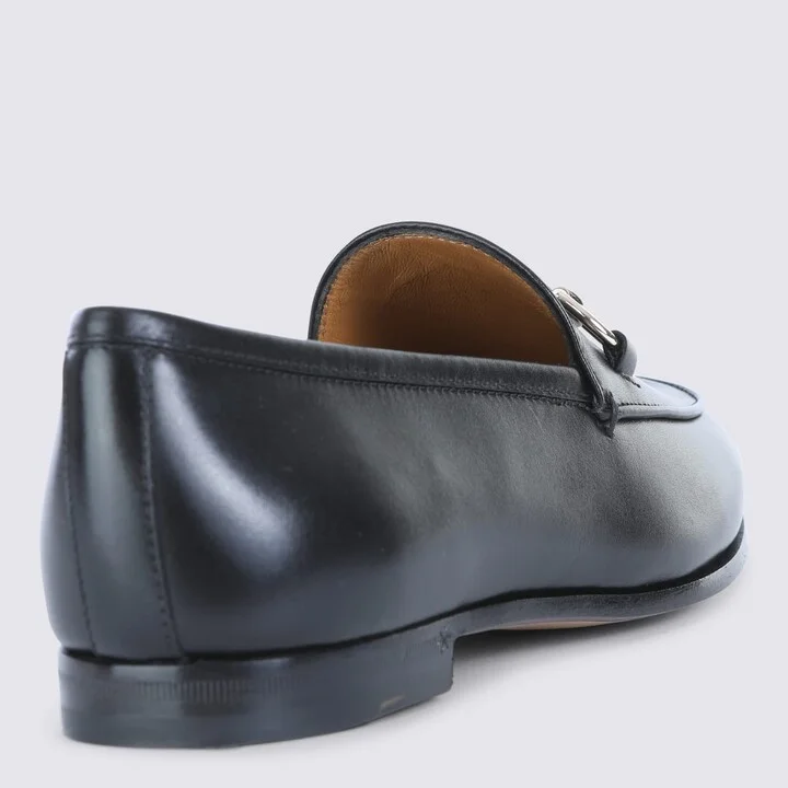 Black Leather Loafers - Image 3