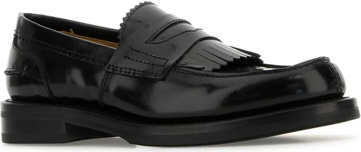 Black Leather Loafers - Image 2