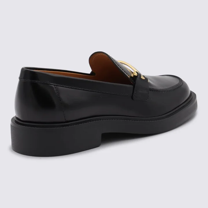 Black Leather Loafers - Image 3