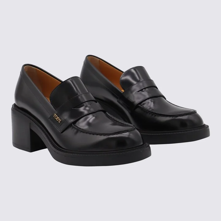 Black Leather Loafers - Image 2