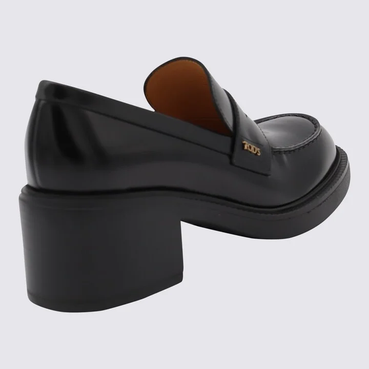 Black Leather Loafers - Image 3