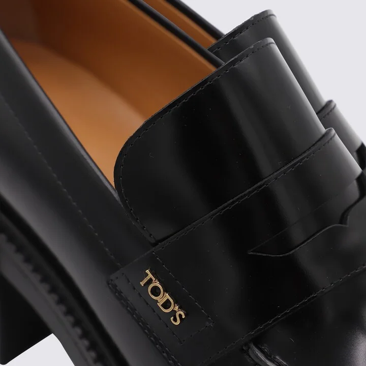 Black Leather Loafers - Image 4