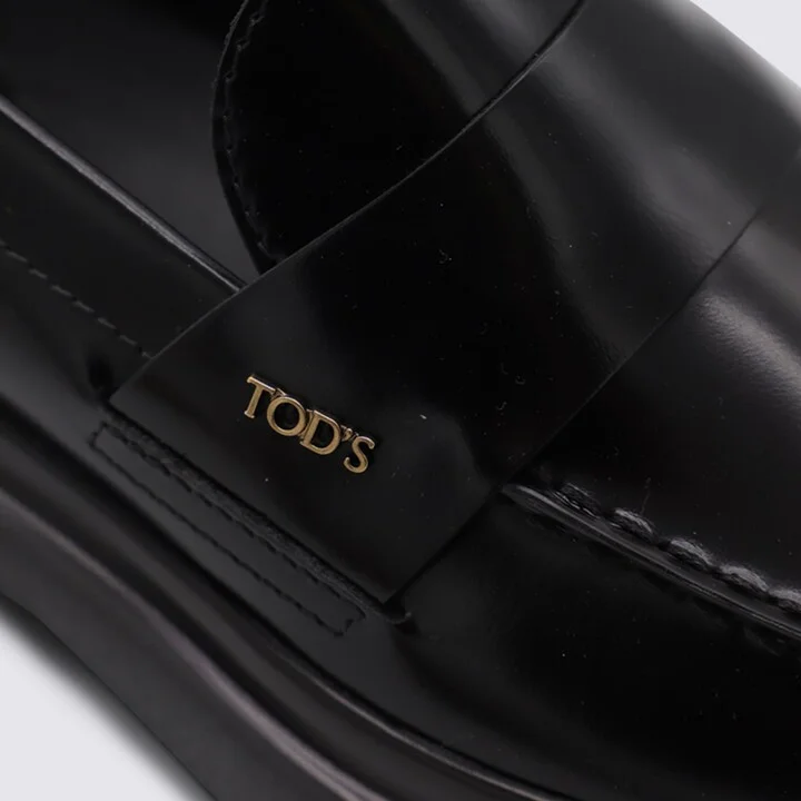 Black Leather Loafers - Image 4