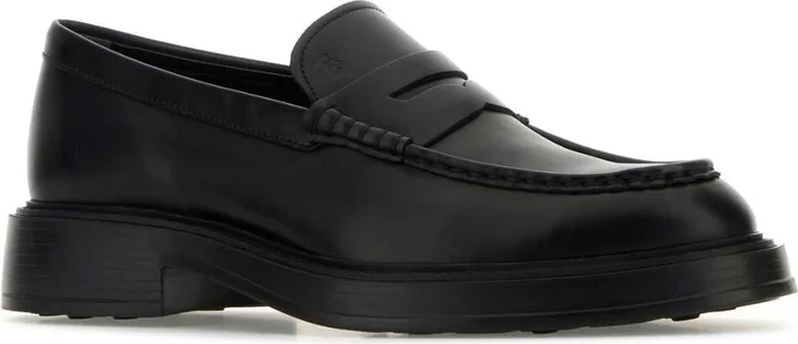Black Leather Loafers - Image 2