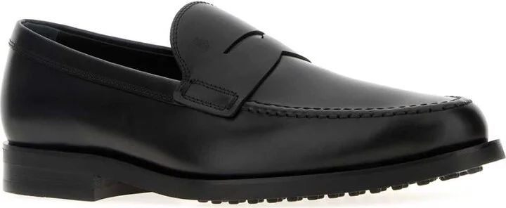 Black Leather Loafers - Image 2