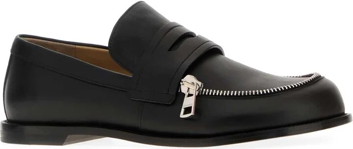 Black Leather Loafers - Image 2