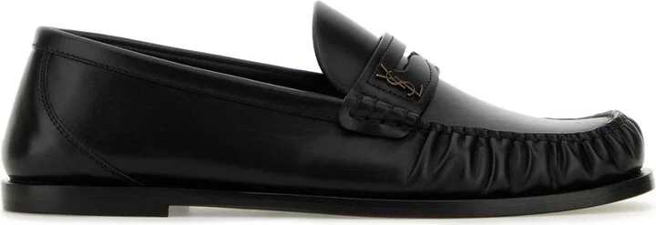 Black Leather Loafers - Image 2