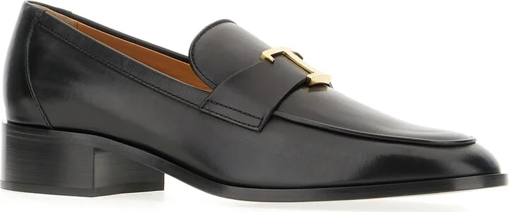 Black Leather Loafers - Image 2