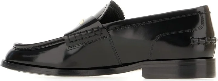 Black Leather Loafers - Image 3