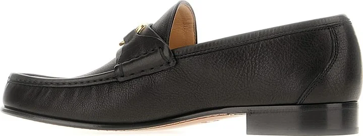 Black Leather Loafers - Image 3
