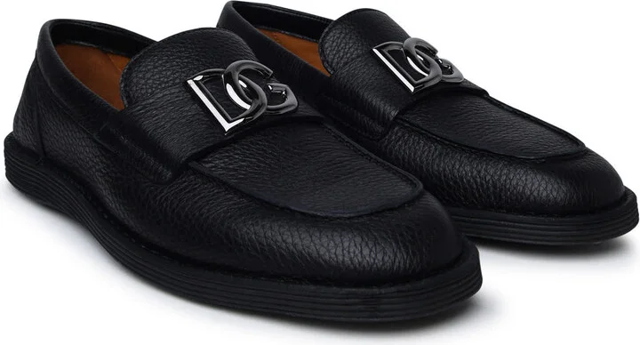 Black Leather Loafers - Image 2