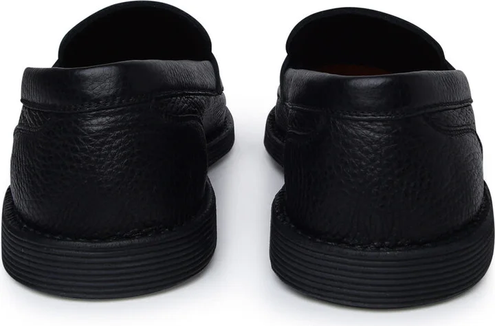 Black Leather Loafers - Image 4