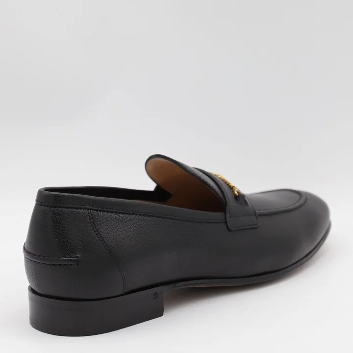 Black Leather Loafers - Image 3