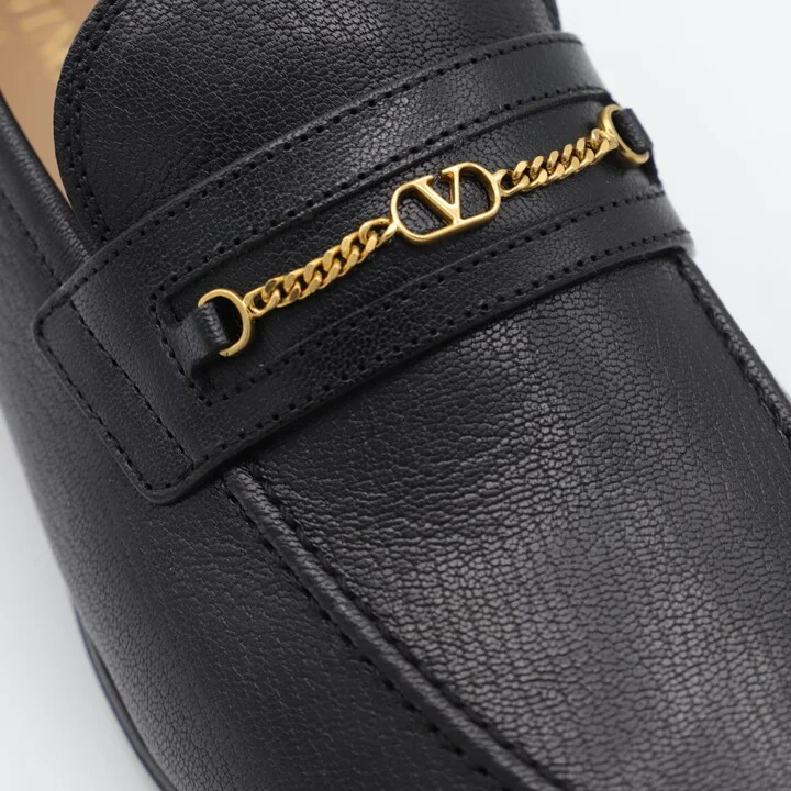 Black Leather Loafers - Image 4